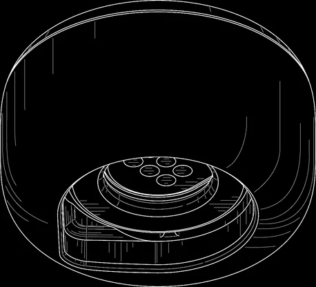 Line drawing of the Atlas device with its sensor